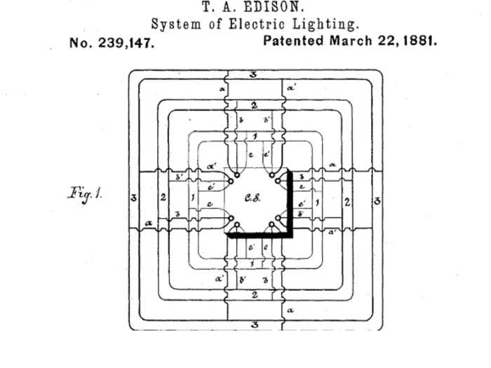 ELECTRIC LIGHTING SYSTEM: Edison designed his system of electric lighting to maintain the same amount of electricity throughout the device. He installed his first permanent station in lower Manhattan.