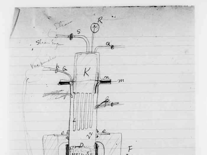 FUEL CELL TECHNOLOGY: Edison became one of many in a long line of attempt to create the modern fuel cell, a device which would produce energy from a reaction between hydrogen and oxygen, leaving only water as a byproduct.