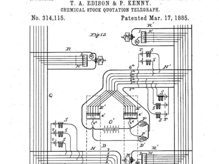 UNIVERSAL STOCK PRINTER: While Edison didn