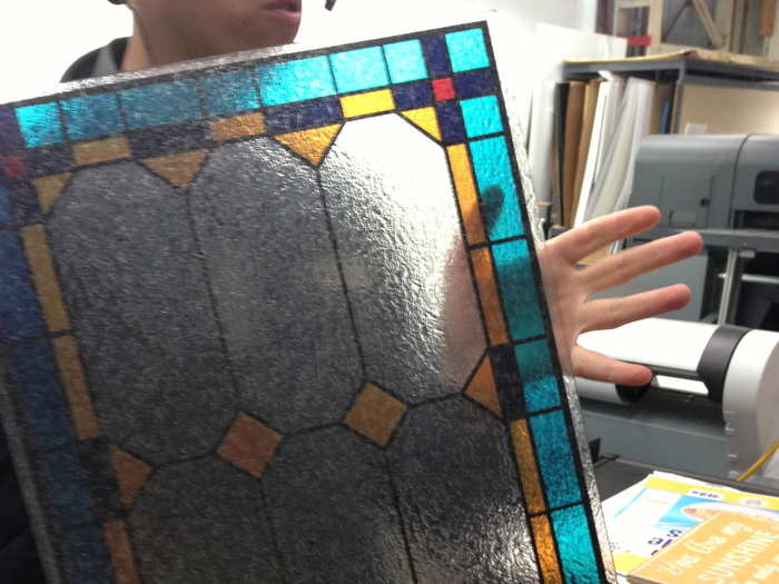 It can event print faux stained glass.