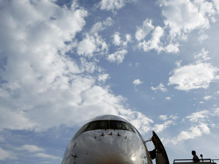 The largest A350, the 1000, will be able to fly 8,400 nautical miles (9,667 miles) on a full tank of gas.