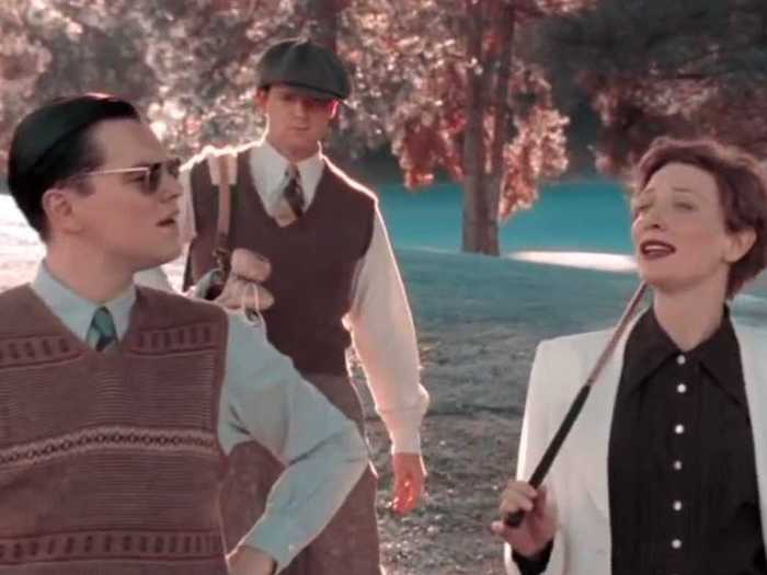 In "The Aviator," Leonardo DiCaprio and Cate Blanchett golfed together as the famous Howard Hughes and Katharine Hepburn ...