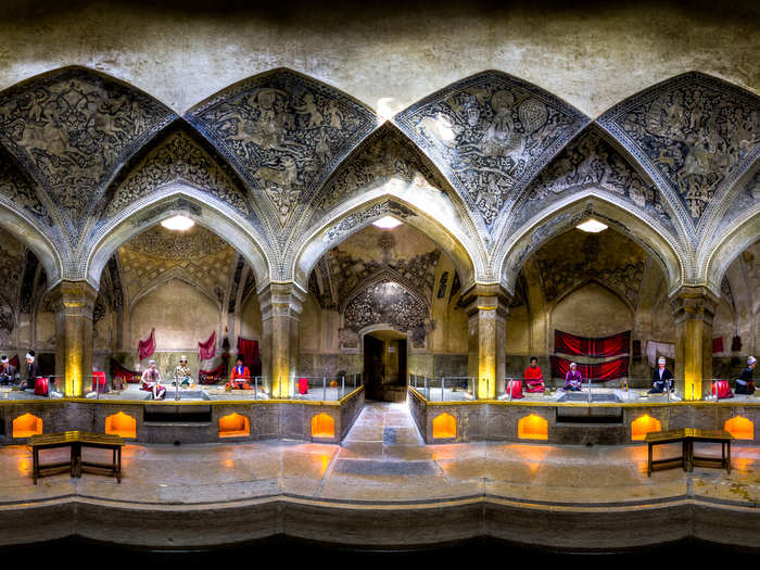 Vakil Bath is a popular historic spot in Shiraz, Iran.