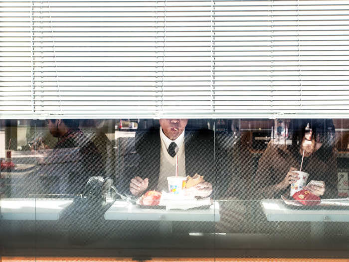 Salvatore Calafato captures diners at a McDonald