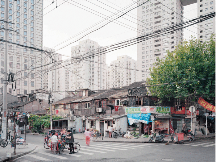 Dutch photographer Arjen Schmitz took this photo of Shanghai, China with a massive 8x10 inch camera.