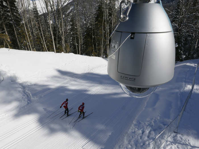 CCTV coverage goes beyond the confines of the city. Cameras also set up throughout all Olympic venues and trails outside Sochi.