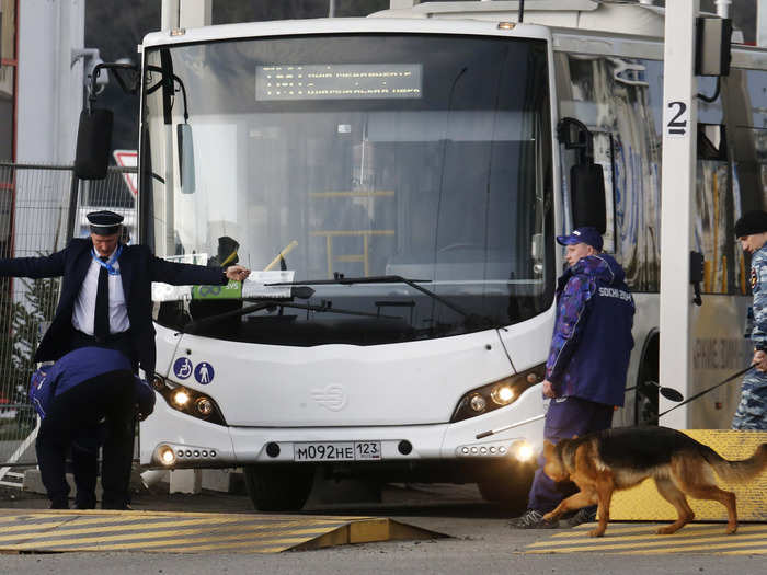 All cars and buses entering near to the Olympic zones in Sochi need to present the proper passes.