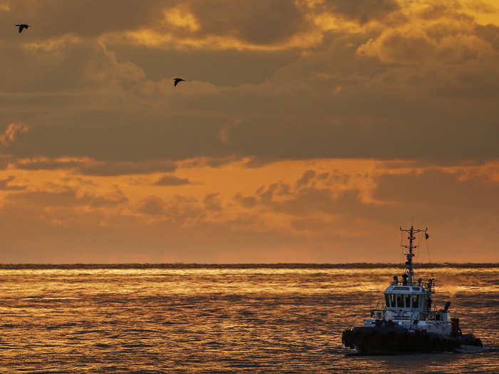 Smaller boats are being used to perform constant sweeps along the coastline for any suspicious activity.