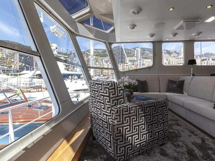 Even though the exterior is the main selling point of a support yacht, the interior of Garcon is no slouch either.