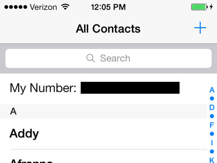 You can search for contacts the same way like you do in your own phone-book.