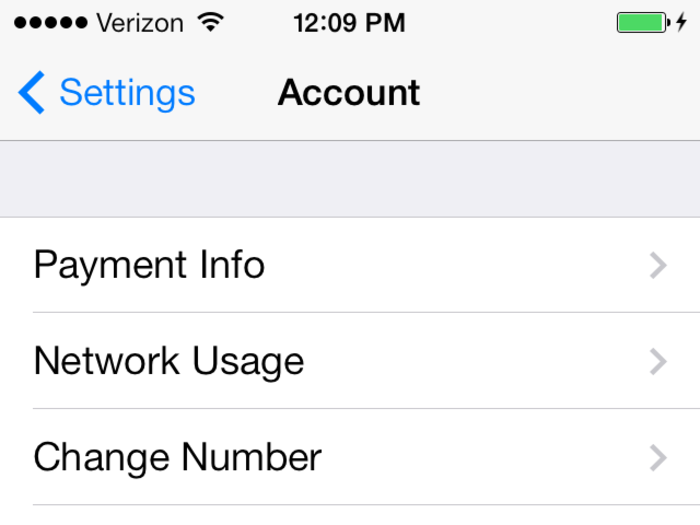 Go to accounts and adjust payment info, adjust network usage and change the number associated with your profile.