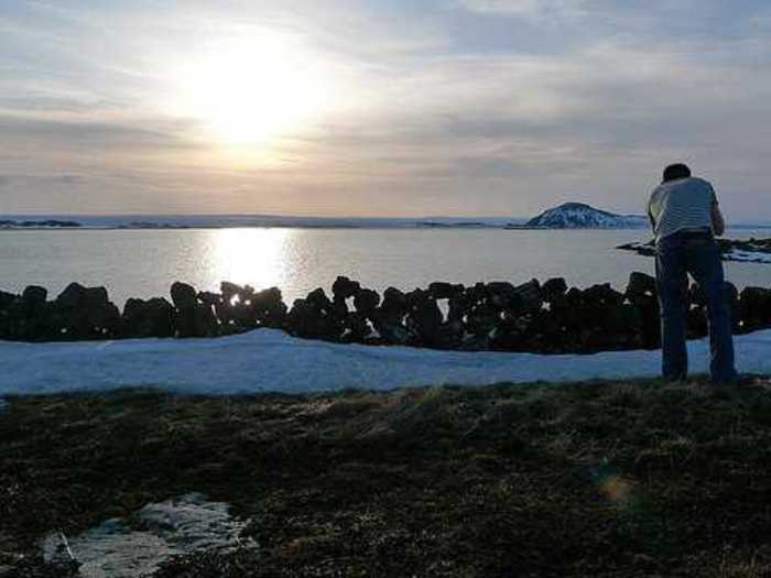 Lake Myvatn, Iceland, as Beyond the Wall in Season 3.