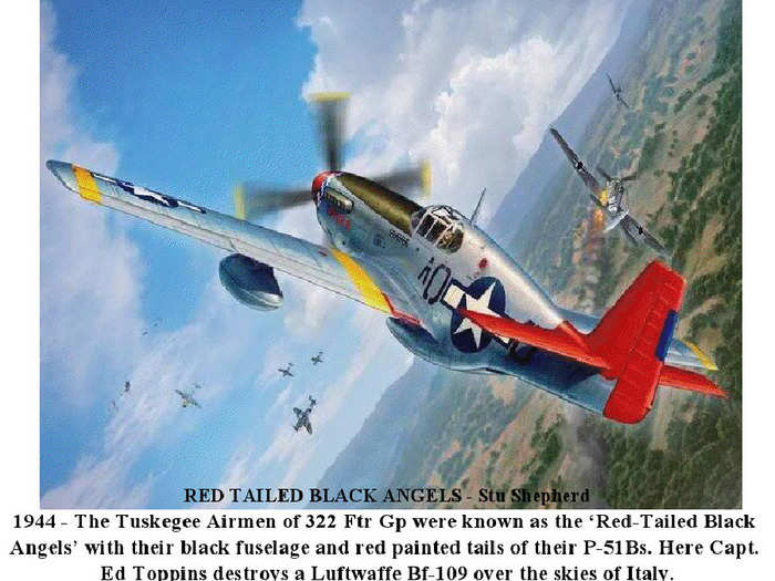 The Tuskegee Airmen flew a variety of aircraft, but it wasn