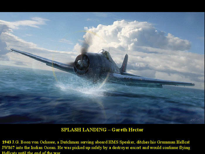 Pilots sometimes had to ditch aircraft in the water, as a result of low fuel, damage, or an inability to find a carrier. Being stranded at sea was often just as terrifying as taking part in battles in the air.