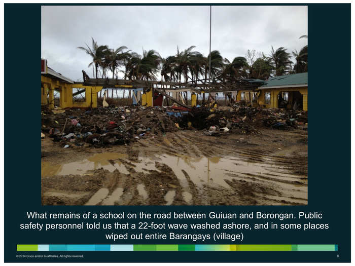 A demolished school seems especially sad.