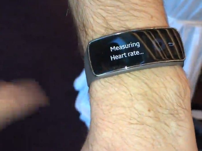 It tracks your heart rate in real time.