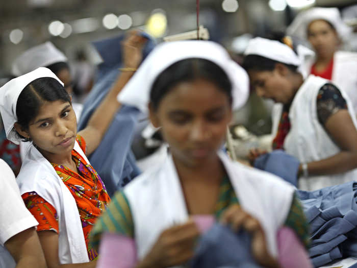 Now take a look at the working conditions in garment factories