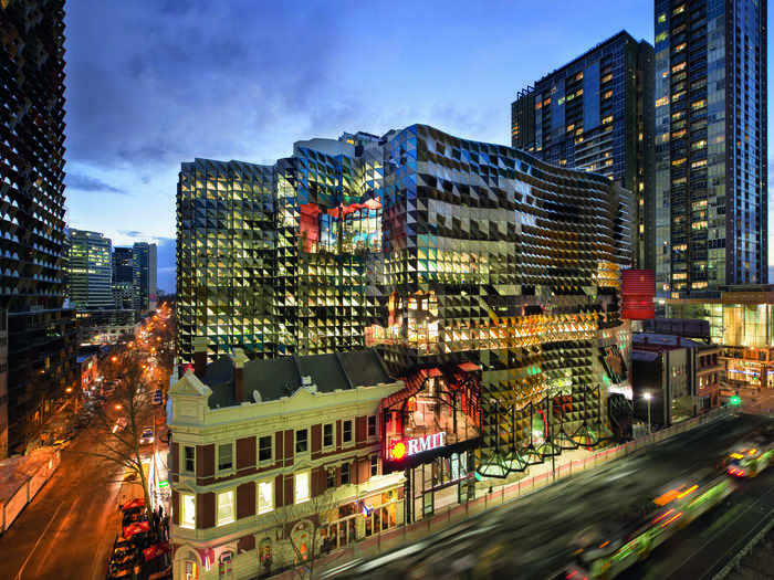 The Swanston Academic Building at the Royal Melbourne Institute of Technology in Australia was part of the university