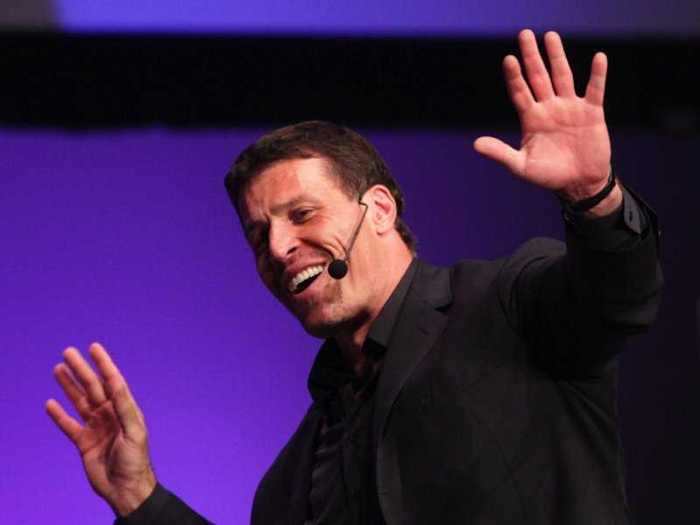 He walks on coals and bungee jumps with Tony Robbins