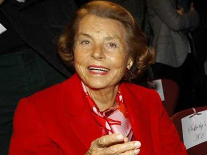 Liliane Bettencourt and family