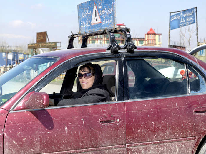 Shakila owns a driving school with her husband. She teaches women how to drive and maintain a car. Her favorite place is behind the wheel of her car.