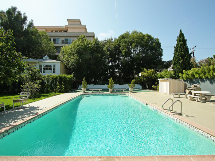 The pool area looks pretty fantastic.