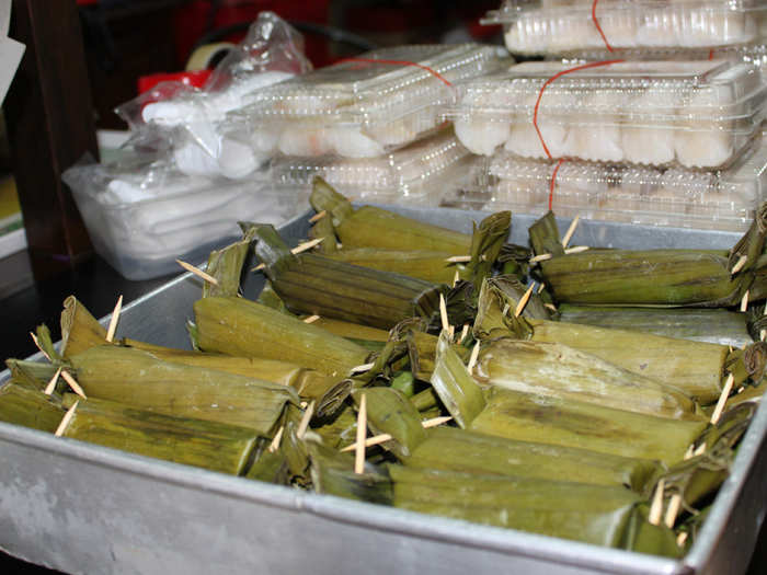 Otak-otak is a cake made of mashed fish that