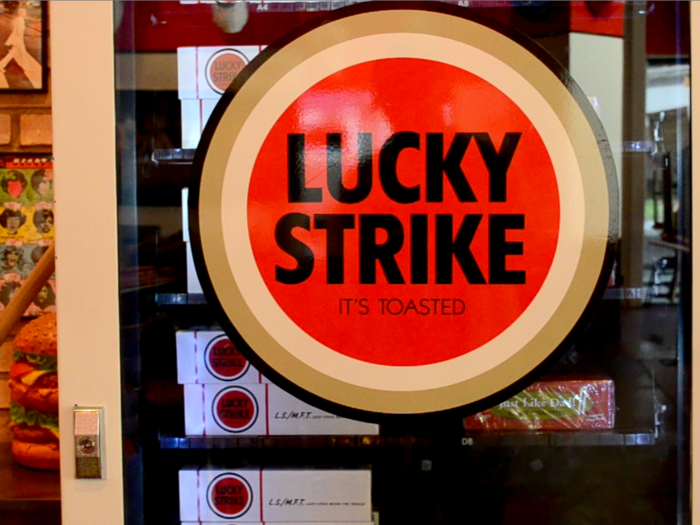 You can also always buy some Lucky Strikes if you feel like some cigarettes with your insane burger.