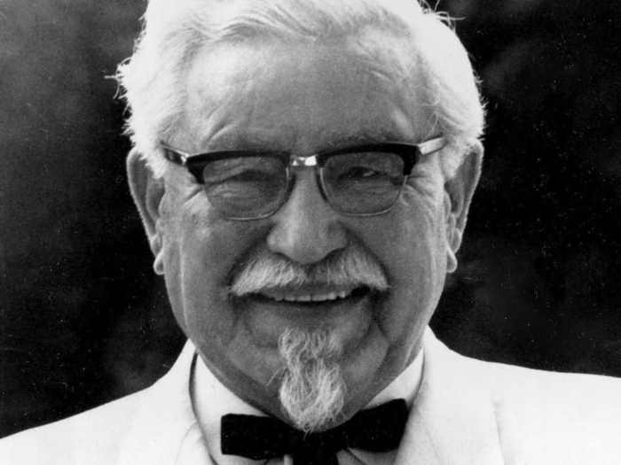 Colonel Harland David Sanders was fired from dozens of jobs before founding a successful restaurant.