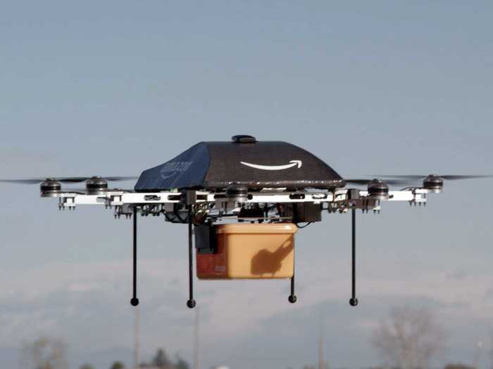Amazon is redefining e-commerce through fast-delivery drones.