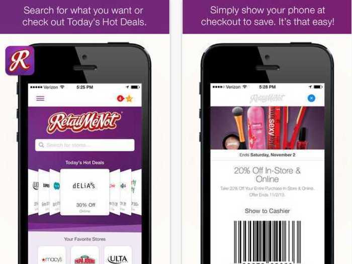 RetailMeNot targets coupons by location.