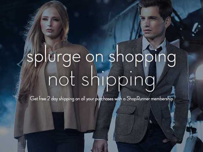 ShopRunner is doing away with long shipping waits and charges.