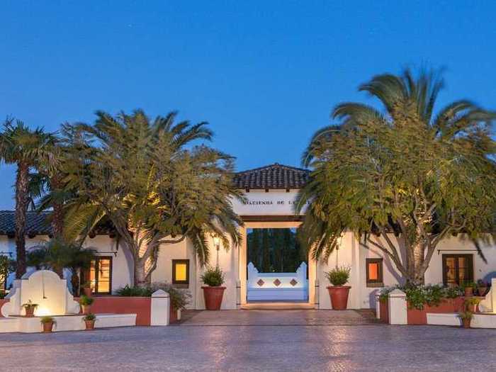 This hacienda was featured in the Los Angeles Times.