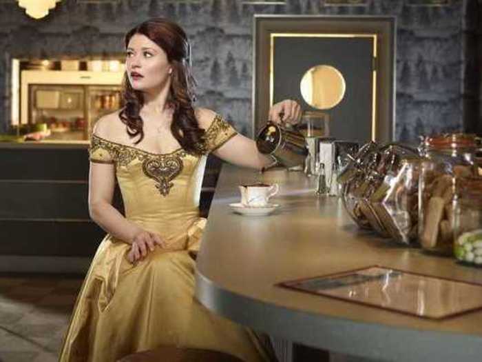 NOW: De Ravin dyed her blonde locks brown to play Belle on ABC