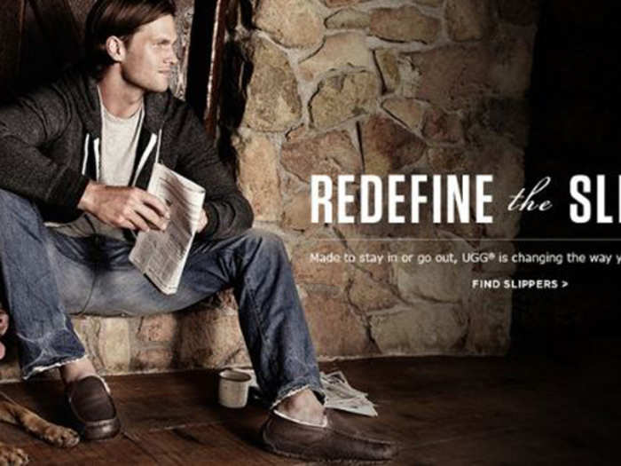 His most notorious endorsement: UGGs for men.