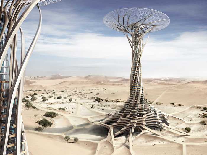 "Sand Babel" is a proposal for a group of ecological structures designed as scientific research facilities and tourist attractions for the desert. The main portion of each building would constructed with sand, sintered through a solar-powered 3D printer, and inspired by the designs of various desert phenomena.