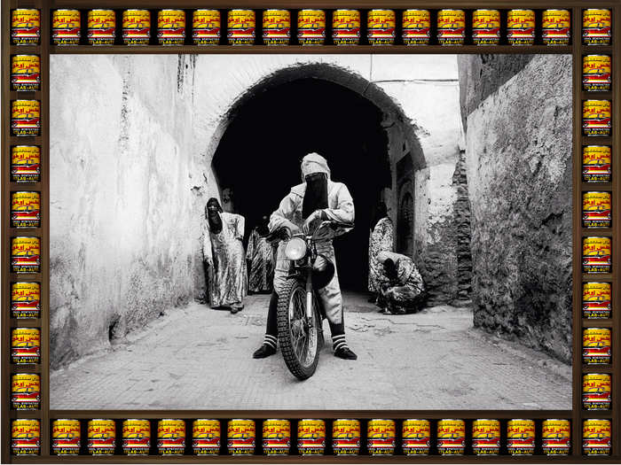 Hajjaj took inspiration from pop culture, such as the movie "Easy Rider," MTV, hip-hop, and fashion for the project.