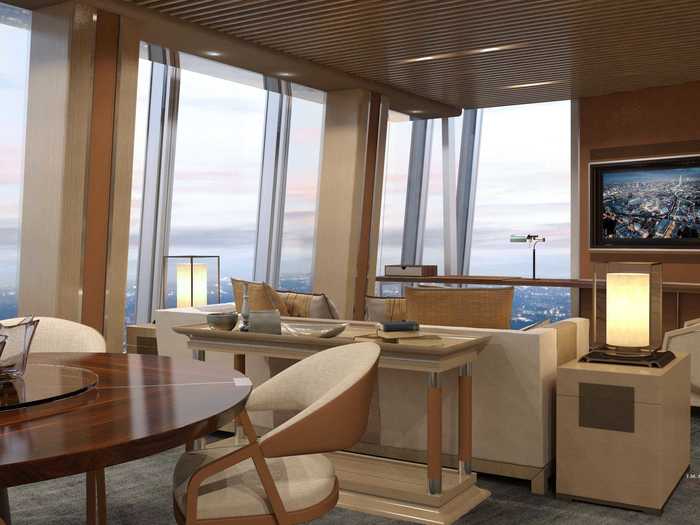 Suites have their own separate living areas.