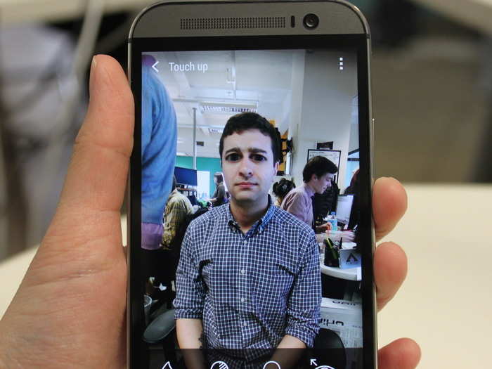 You can make really creepy big-eyed photos with the new HTC One.