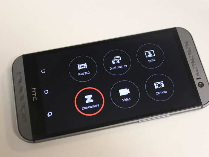 You can make mini 3-second videos known as Zoes with the HTC One. The camera captures 20 stills of the subject while shooting video in Zoe mode.