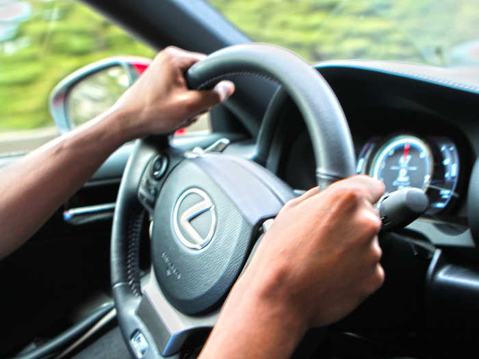 The steering wheel has a great feel to it, like a luxurious fighter jet. However, I never found myself using the paddle shifters, as I tend to place my hands too high or low to use them comfortably.