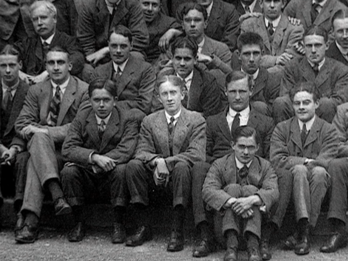 By 1915, Tolkien (shown fourth from the right) and most of his classmates at Oxford went off to war. He arrived at the front lines, his first assignment, in June 1916.