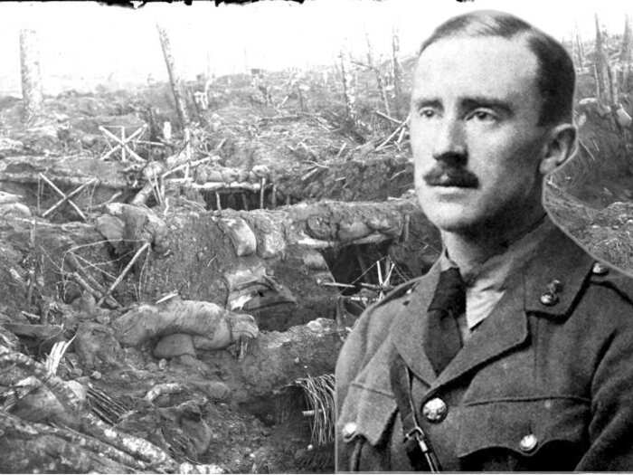 "Some of the very earliest writings Tolkien did of Middle Earth were done with a notebook and pen while he was in the trenches, in the first World War. And that