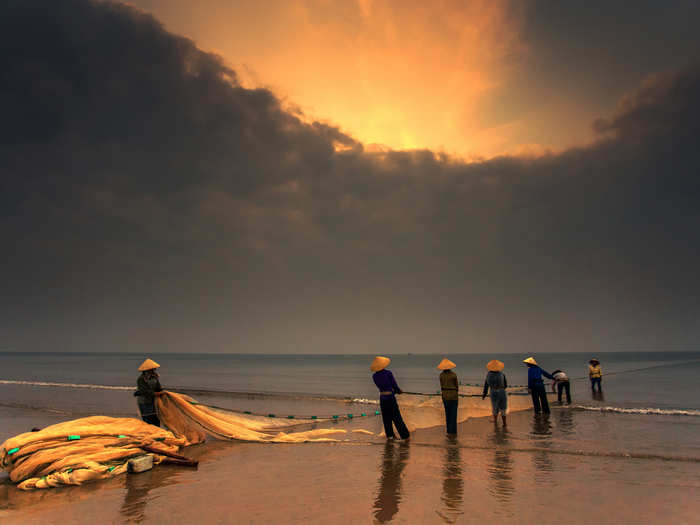 Vietnam: "Morning Fisherman" by Trinh Xuan Hai