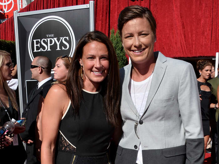 Sarah Huffman is married to Abby Wambach. She plays pro soccer for the Western New York Flash.