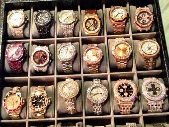 His $6.4 million watch collection.