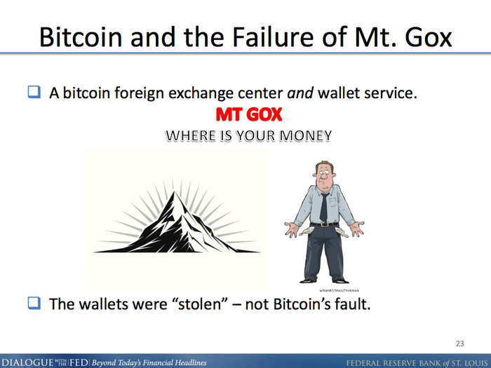 You may have heard about problems at the MtGox exchange. These were not the result of Bitcoin itself.