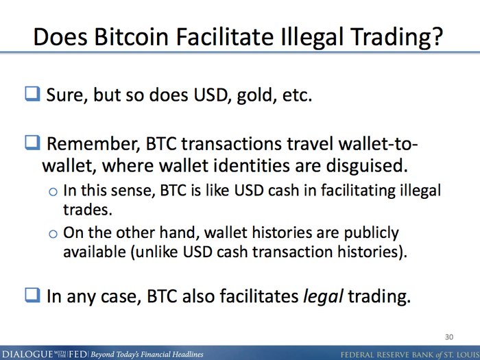 Bitcoin is no more inherently prone to facilitating crime than any other currency, Andolfatto argues.