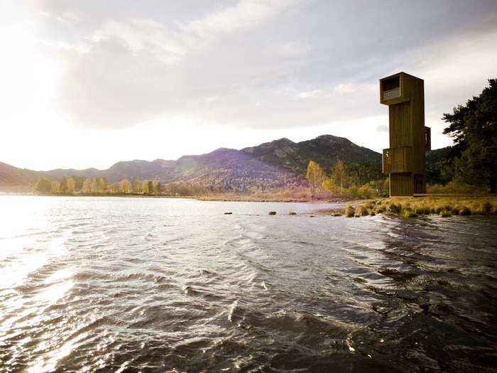 BEST LANDSCAPE & PAVILION (Popular): Seljord Watchtowere, Norway, Rintala Eggertsson Archit