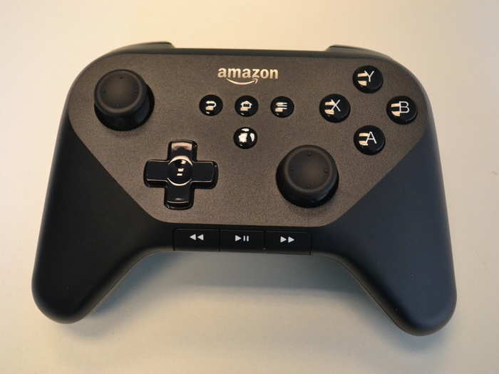 Amazon will sell this remote to use with its Fire TV for $40. Other than the standard directional pad, action buttons and joysticks, there are also dedicated media playback buttons.